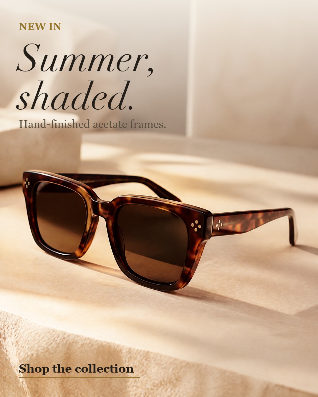 Eyewear ad creative